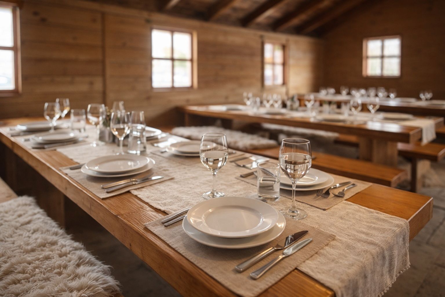 Einblick in das Restaurant Die Alm
